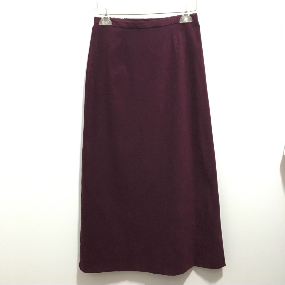First Option Women’s Purple Plum Maxi Skirt